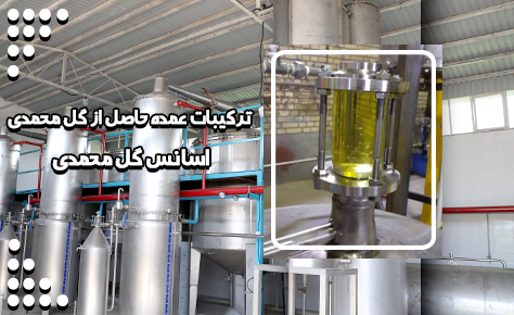 ترکیبات عمده حاصل از گل محمدی